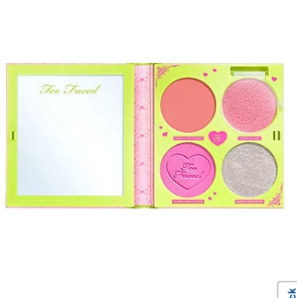 Too Faced Blush Palette with Pink and White Shades - Picture 3 of 7